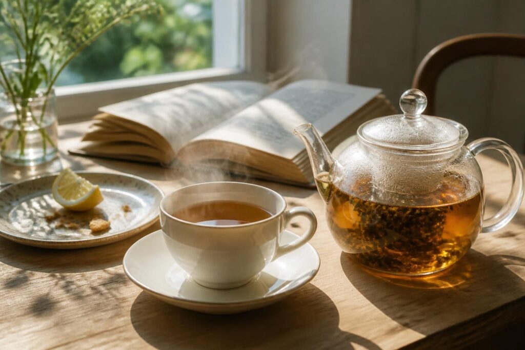 découvrez les bienfaits de l'infusion d'après-repas, idéale pour faciliter la digestion et procurer une sensation de bien-être après le repas.