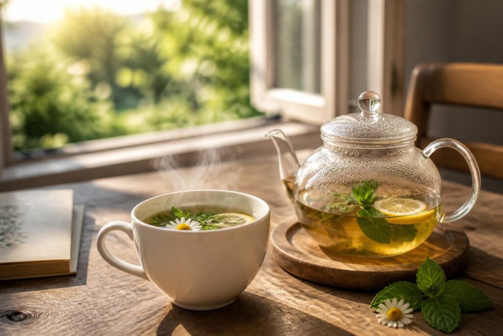 découvrez une tisane énergisante et revitalisante parfaite pour bien commencer votre matinée avec douceur et vitalité.