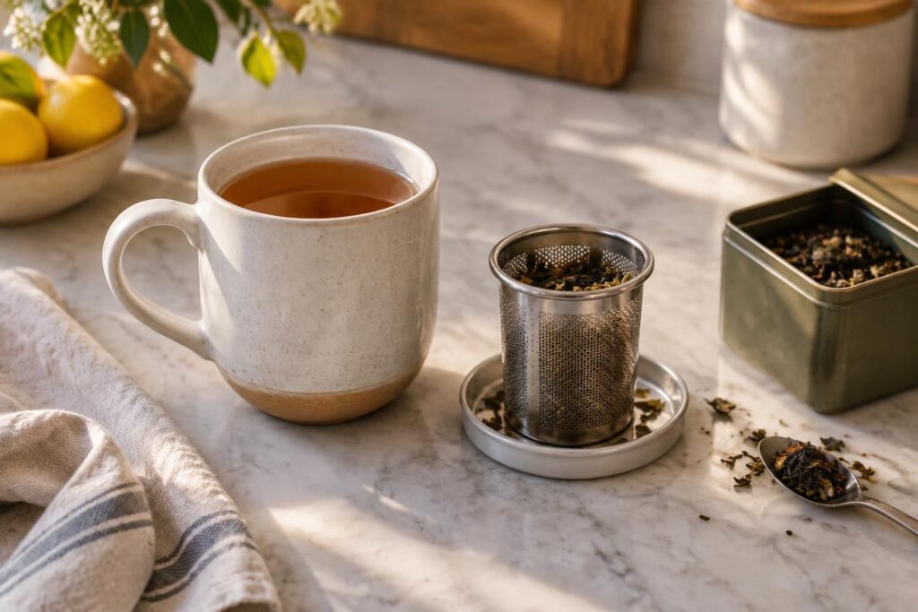découvrez les avantages du mug infuseur pour préparer votre thé facilement, ainsi que ses limites et les critères à considérer avant de choisir.