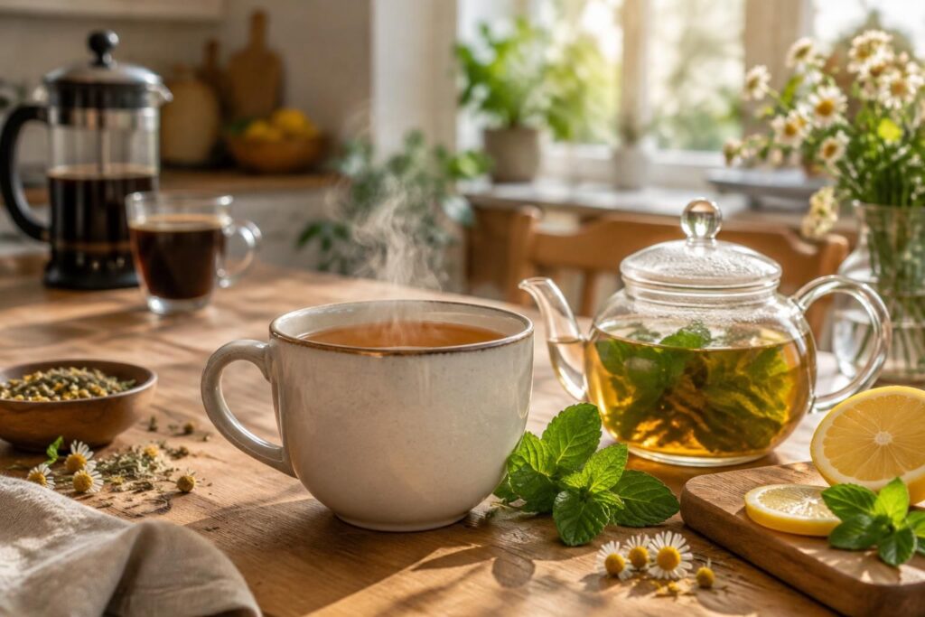 Remplacer le café par une infusion