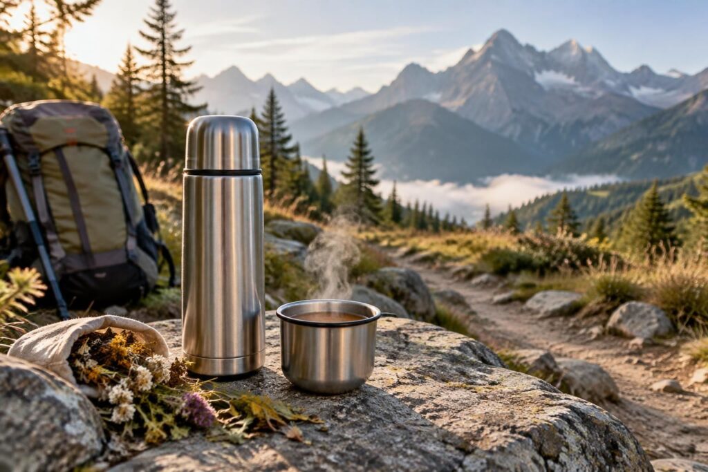 Tisane en randonnée : la thermos